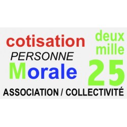 Cotisation Personne Morale année 2025